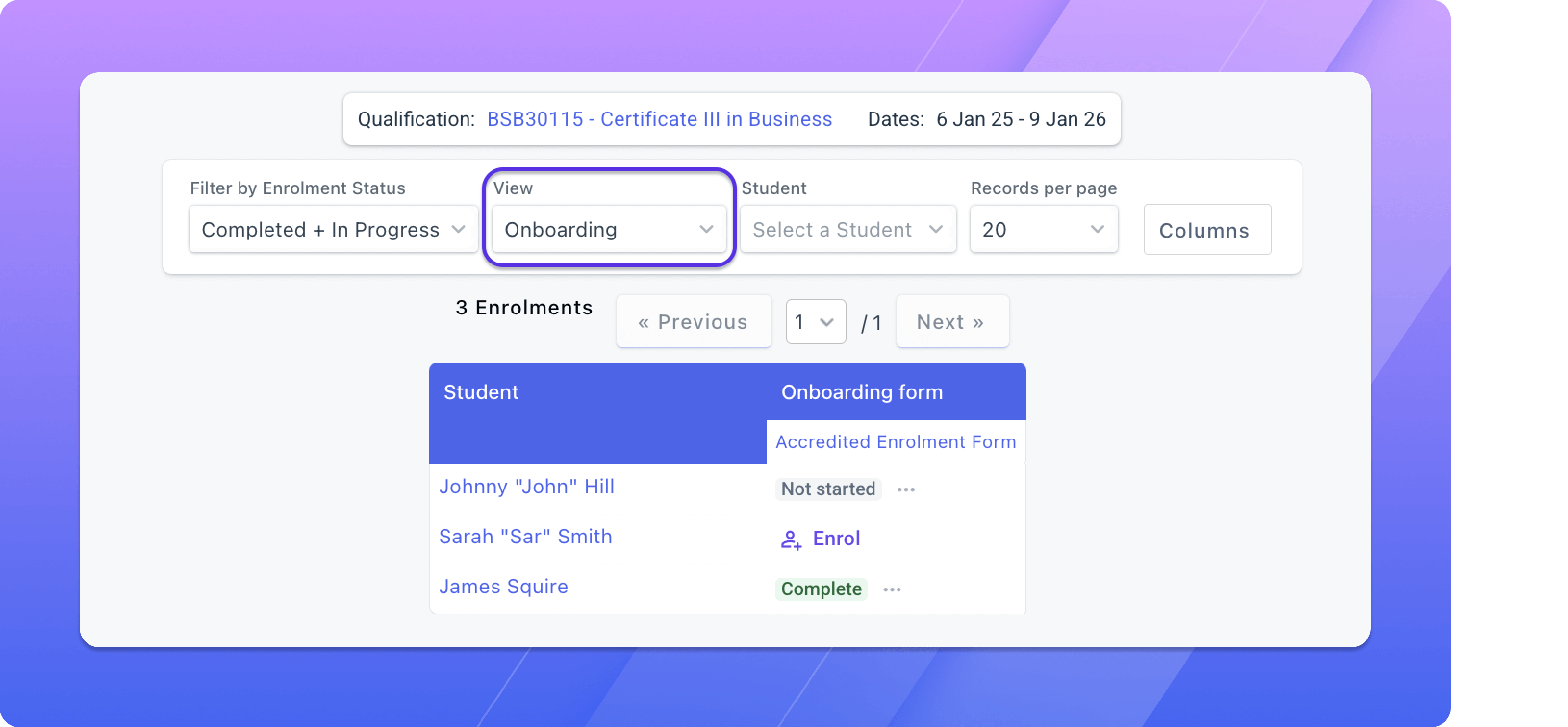 Class matrix onboarding view.png