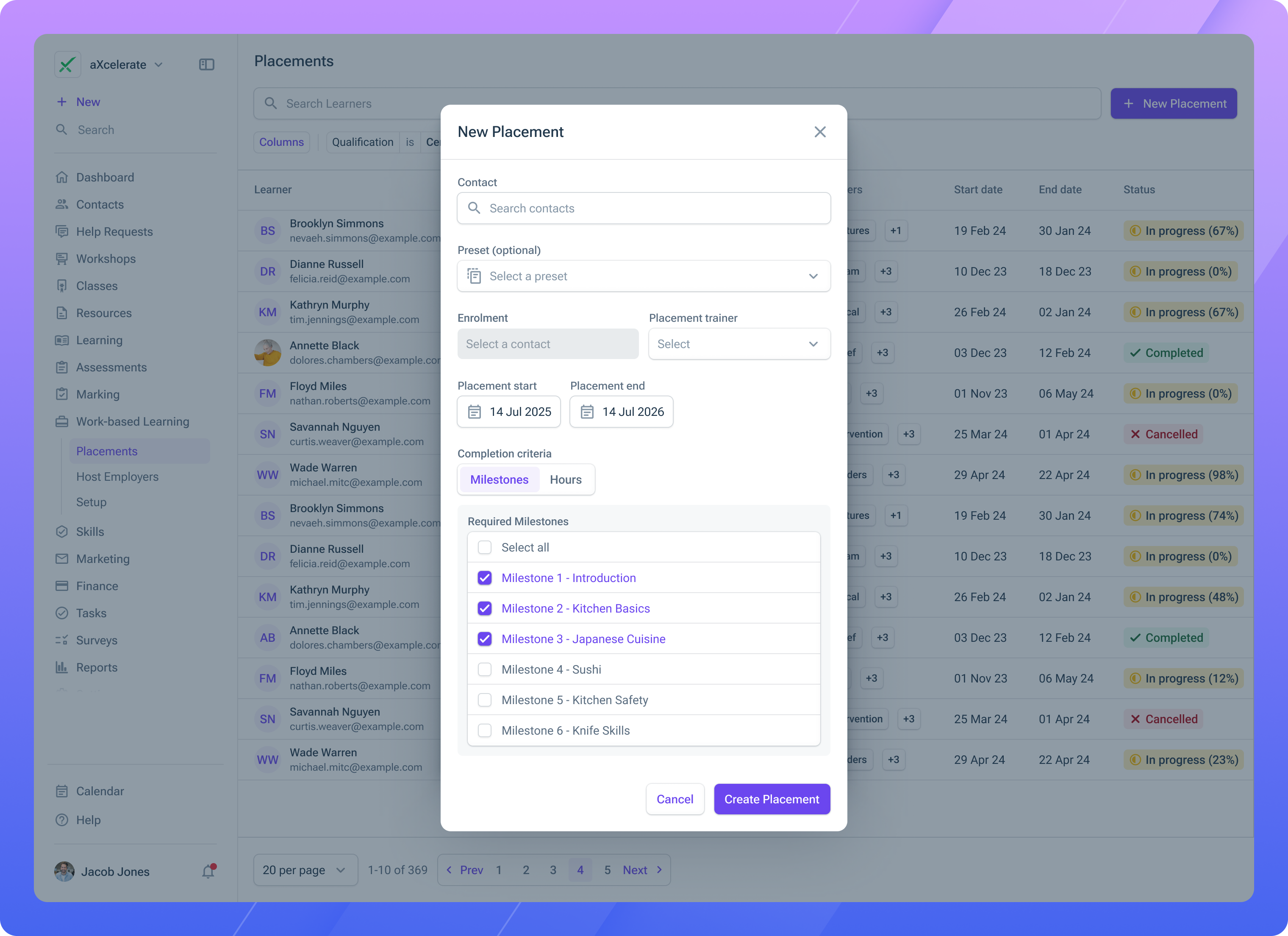Milestone enrolment selector.png